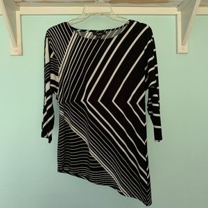 Black and White Dress Top